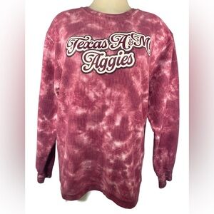 Three Squares Texas A&M Aggies Tie-Dye Sweatshirt Women’s Medium